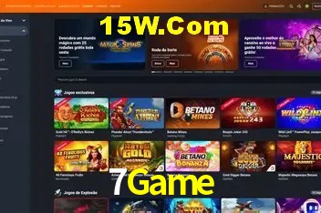 Interface moderna da plataforma 7Game